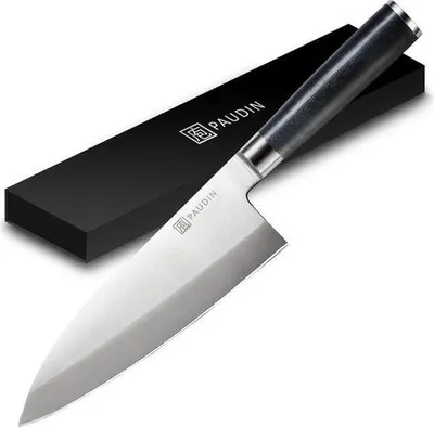 Produktbild von PAUDIN M2 Deba Kochmesser 20 cm – Japanisches Fischmesser, einseitig geschliffen – Perfekt zum Filetieren, Entfernen von Knochen & Knorpel