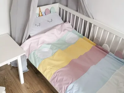 Produktbild von Baumwollbettwäsche EINHORN für Einzelbett