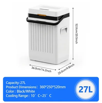 Productafbeelding van Koelkast, draagbare mini-vriezer, efficiënt koelsysteem, 27 liter