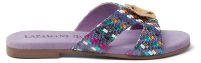 Produktbild von Lazamani Hailey Damen Leder-Pantoletten Lilac Größe 42