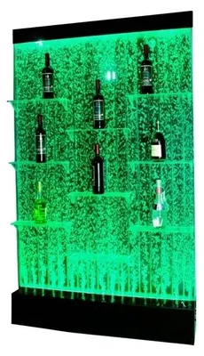 Obrázok produktu pre Regály Dizajnové osvetlené LED vodné steny Policový stĺp Vodné stĺpy Počítadlo