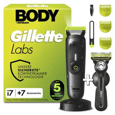 Immagine prodotto di GilletteLabs Body + Intimate, taglia capelli e rasoio per il corpo