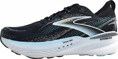 Immagine prodotto di Scarpe da ginnastica da donna Brooks Glycerin GTS 22, ideali per l'allenamento, con lacci, colore nero, adatte anche per il tempo libero