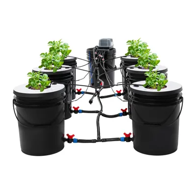 Zdjęcie produktu dla zestaw do uprawy hydroponicznej 5 galonów Kompletny system uprawy 7 wiader Kosze do sadzenia roślin