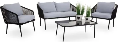 Produktbild von casa NOVA Lounge-Set TAMPA BHT 126x72x45 cm grau Gartenset