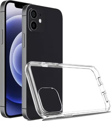 Produktbild von Handyhülle für iPhone 12 Stoßfest passgenau Transparent Schutz Hülle aus Silikon/TPU