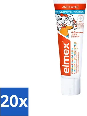 Zdjęcie produktu dla Elmex żelowa pasta do zębów dla niemowląt (0-5 lat), 75 ml - opakowanie wartościowe - 20 sztuk