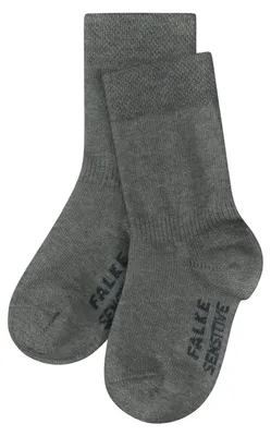 Produktbild von FALKE Unisex Baby Socken Sensitive B So Baumwolle mit Komfortbund 1 Paar, Grau L