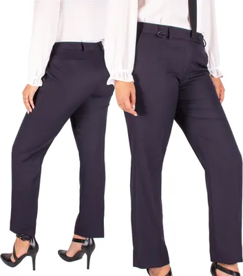 Immagine prodotto di FIRI pantaloni eleganti da donna a vita alta e gamba dritta, nero, W50-L31