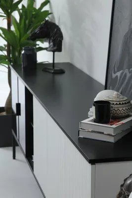 Obrázok produktu pre Príborník Komoda Príborník Drevo Moderné biele komody do obývačky Dizajn