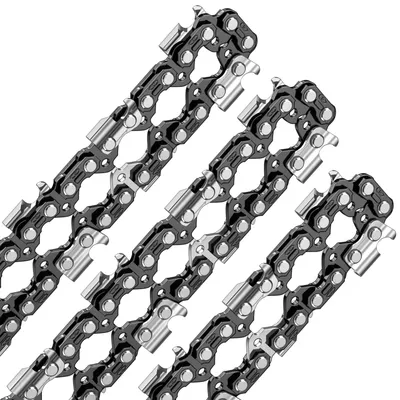 Immagine prodotto di 3 catene per motosega, passo 3/8LP, 45 maglie, spessore 1,3 mm, lunghezza 30 cm