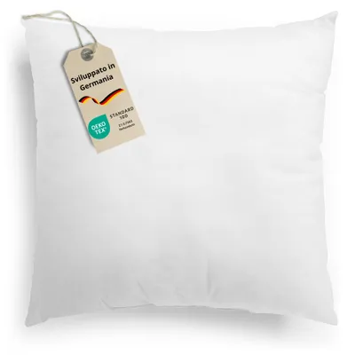 Immagine prodotto di Cuscino 50 x 50 cm, imbottitura in 100% microfibra, lavabile, adatto per persone allergiche, sleepling