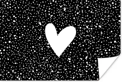 Produktbild von MuchoWow® Poster Design - Liebe - Herz 120x80 cm - Bilder