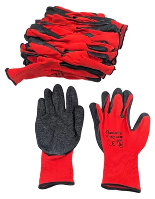 Produktbild von Latexbeschichtete Arbeitshandschuhe, Größe 10 (XL) - Set mit 10 Paar