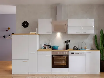 Produktbild von Küche Küchenzeile Küchenblock Einbauküche Weiß Malia 310 cm Respekta