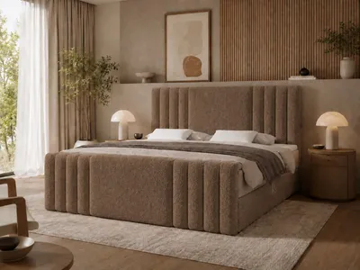Produktbild von Emlar Boxspringbett Sava MAX 200x200 - Bett mit Matratze und Topper - Boxspringbett mit Bettkasten und Matratze - Boxspringbett Braun (Quelle 25)