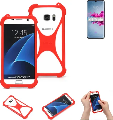 Produktbild von K-S-Trade Handy-Hülle kompatibel mit ZTE Axon 11 5G Schutz-Hülle Bumper Silikon Schutz Hülle Cover Case Silikoncase Silikonbumper TPU Softcase