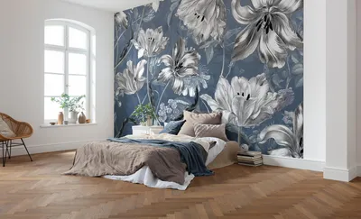 Produktbild von Komar Vlies Fototapete "Merian Blue" - Größe: 350 x 250 cm (Breite x Höhe), 7 Bahnen