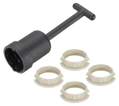 G9-Lamphouderringe, 4er-Set, Kunststoff, Weiß, 95 mm
