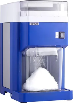 Zdjęcie produktu dla Komercyjna maszyna do kruszenia lodu, 1,91 QT / 1,8 l Duża elektryczna maszyna do robienia lodów śnieżnych, drobno i puszysto z silnikiem 300 W, ostrzami ze stali nierdzewnej, urządzeniem do kruszenia lodu do sklepów z deserami, domowych przyjęć, restauracji, kolor niebieski