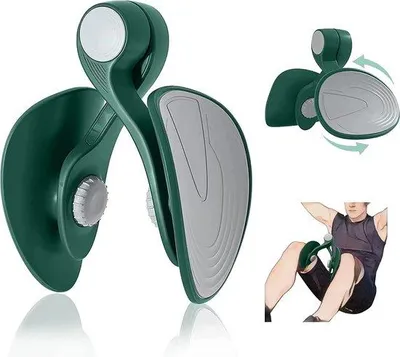 Productafbeelding van Unyqoos® Been- en bekkenbodentrainer voor heren – Oefenapparaat voor bovenbenen en billen, met 12 kg weerstand, gemaakt van PP/TPE met veer, trainingsapparaat voor thuisgebruik