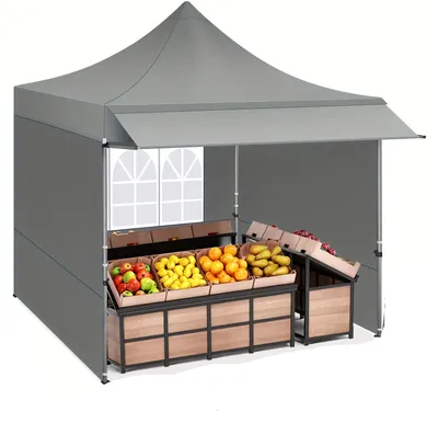 Obrázek produktu pro Stanový prostor – Stan na party – Pavilon – Skládací stan – Zahradní stan – Stan s rychlou montáží – Odnímatelné boční stěny – Nastavitelná výška