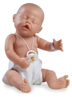 Produktbild von Die Puppenfabrik Babypuppe 45 cm Junge Luca schlafend