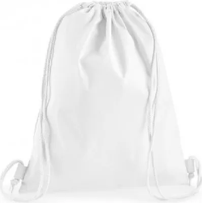Produktbild von Westford Mill Premium Baumwolle Sportbeutel PC3201 (Einheitsgröße) (Weiß)