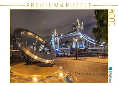 Produktbild von CALVENDO Puzzle LONDON Tower Bridge im Lichterglanz | 1000 Teile Lege-Größe 64x48cm Foto-Puzzle für glückliche Stunden
