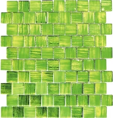 Produktbild von Glasmosaik XCM CF83 grün 28,6x31,8 cm
