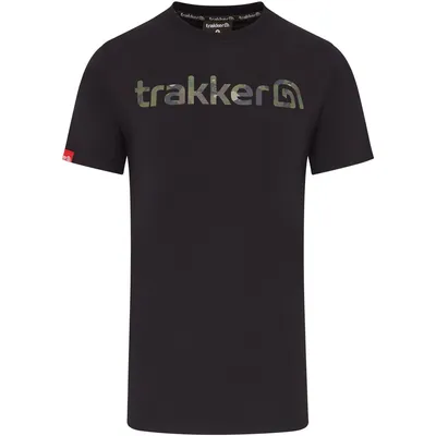 Produktbild von Trakker CR Logo T-Shirt Schwarz Tarnmuster - XXXL