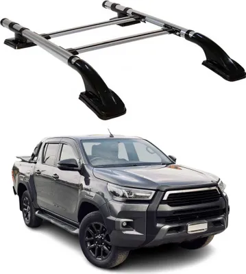 Obrázek produktu pro Sada střešních nosičů trans+long pro Toyota Hilux 2005-2015 Hliník Šedá