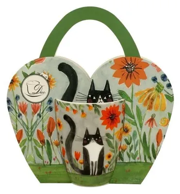 Obrázok produktu pre Porcelánový hrnček v darčekovej krabičke Cat´s World Meadow