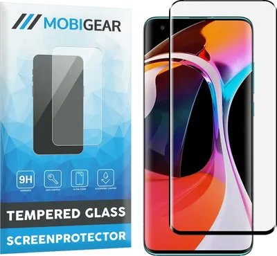 Produktbild von Mobigear Premium  Xiaomi Mi 10 Panzerglas Gehärtetes Glas Displayschutz - Hüllenfreundlich - Schwarz