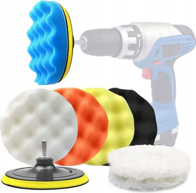 Produktbild von LUXTOM | Polierschwämme, für Akkuschrauber, 80mm, 9 Stück, Polierset, Polierschwamm Auto Set, Auto Schwämme