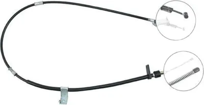 Produktbild von A.B.S. Handbremsseil Seilzug Feststellbremse für DAIHATSU CHARADE III (G100, G101, G102) Hinten Rechts K10348