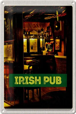 Produktbild von Blechschild Reise 20x30cm Irland Kneipe Irisches Pub Bier