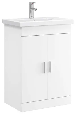 Produktbild von Badezimmermöbel-Set Weiß 61 x 40 x 84,5 cm Holzwerkstoff