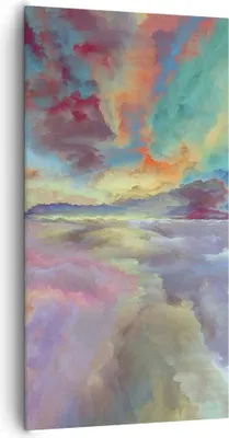 Produktbild von Bild auf Leinwand - Leinwandbild - Abstraktion modern - 65x120cm - Wand Bild - Wanddeko - Leinwanddruck - Bilder - Kunstdruck - Wanddekoration - Leinwand bilder - Wandkunst - PA65x120-4027