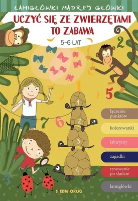 Productafbeelding van Uczyć się ze zwierzętami to zabawa. Łamigłówki mądrej główki. Wydanie 2023