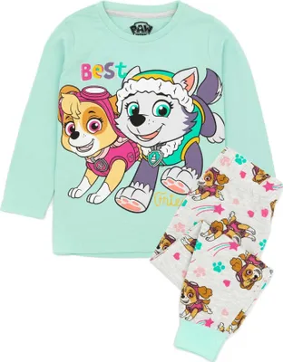 Produktbild von Paw Patrol - Schlafanzug für Kinder  Langärmlig NS6982 (116) (Petrol/Grau)