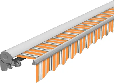 Produktbild von Eclipse "Standard" manuell Halbkassettenmarkise 3x2,5 m mit Polyestertuch