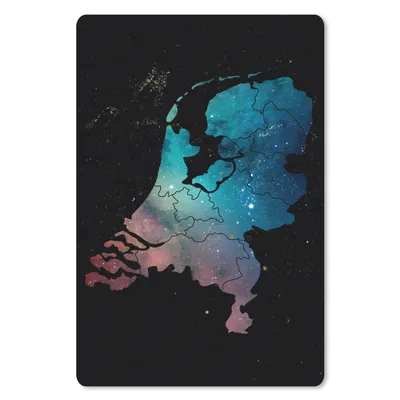 Produktbild von MuchoWow® Mauspad Mousepad Karte - Niederlande - Sternenhimmel 40x60 cm - Mousepads - Maus Mat - Pad - Mausunterlage - Schreibtisch Accesoire