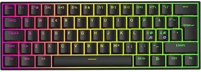 Obrázek produktu pro Herní klávesnice 60% s RGB podsvícením, s magnetickými spínači Rapid Trigger, přesnost 0,01 mm, nastavitelné ovládání, černá - MCHOSE Ace60 Pro Nordi