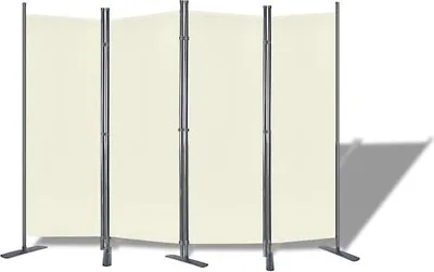 Obrázek produktu pro JOIEYOU 4-dílná zástěna z polyesterové tkaniny pro vnitřní a venkovní skládací stěnu 225x180 cm s podlahovými hřebíky balkonová zástěna pro rozdělení místnosti pro zahradu obývací pokoj kancelář (sýr)