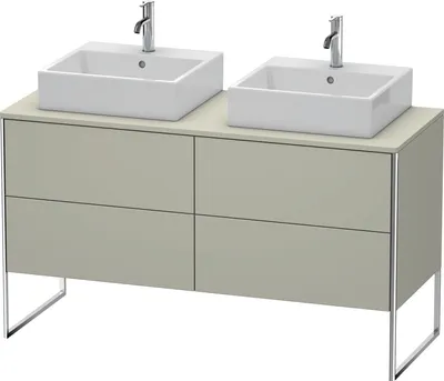 Produktbild von Waschtischunterbau XSQUARE 778x1400x548mm f 2 Be taupe seidenmatt taupe seidenmatt