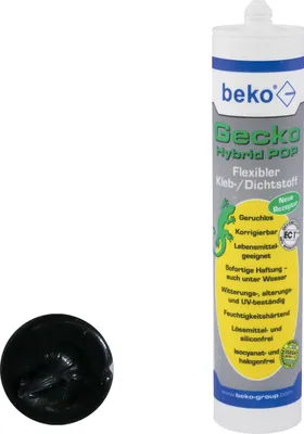 Obrázok produktu pre Beko Gecko Hybrid POP Flexibler Kleb- und Dichtstoff 310 ml schwarz