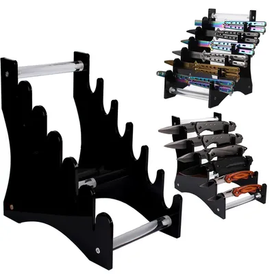 Immagine prodotto di Solidchoice - Support espositivo per coltelli da collezione, in acrilico nero
