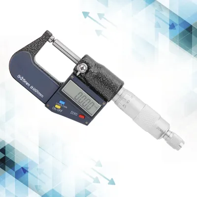 Zdjęcie produktu dla Mikrometr, mikrometr cyfrowy, mikrometr 0-25 mm, mikrometr z podwójną okrągłą głowicą, elektroniczny mikrometr zewnętrzny