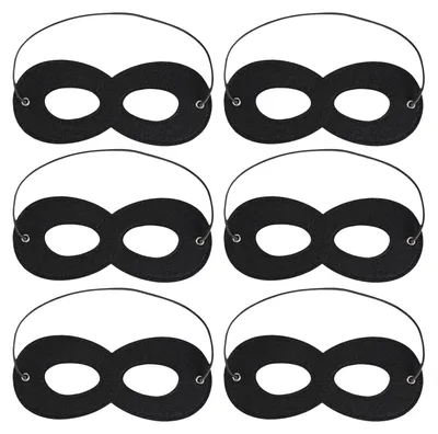 6 Karnevalsmasken Augenmasken Halloween Maskerade Kostüm